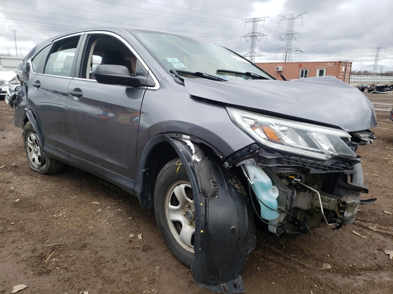 HONDA CR-V LX 2015 with VIN 5J6RM4H36FL068211 - Photo from auction