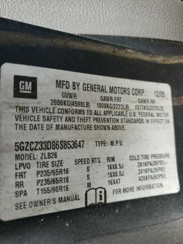 Photo 10 from auction – 2006 SATURN VUE with VIN 5GZCZ33D86S853647