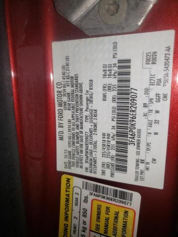 Photo 10 from auction – 2014 FORD FUSION TIT with VIN 3FA6P0K96ER209077