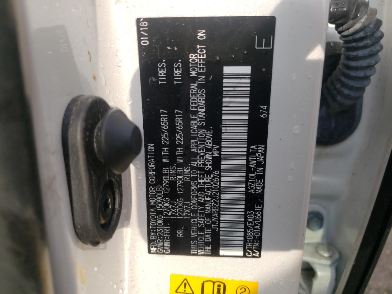 Photo 10 from auction – 2018 LEXUS NX 300 BAS with VIN JTJYARBZ2J2102676