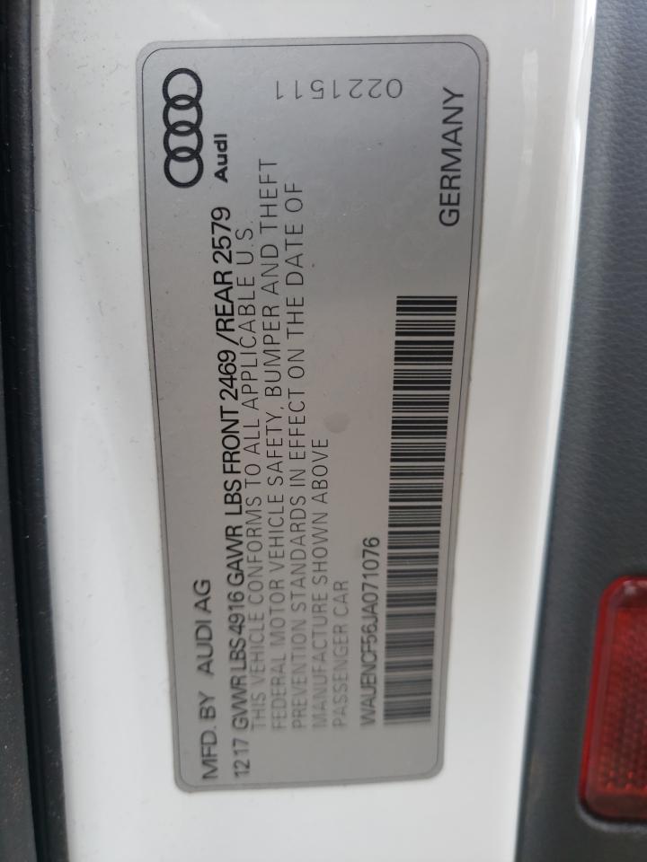 Photo 10 from auction – 2018 AUDI A5 PREMIUM with VIN WAUENCF56JA071076