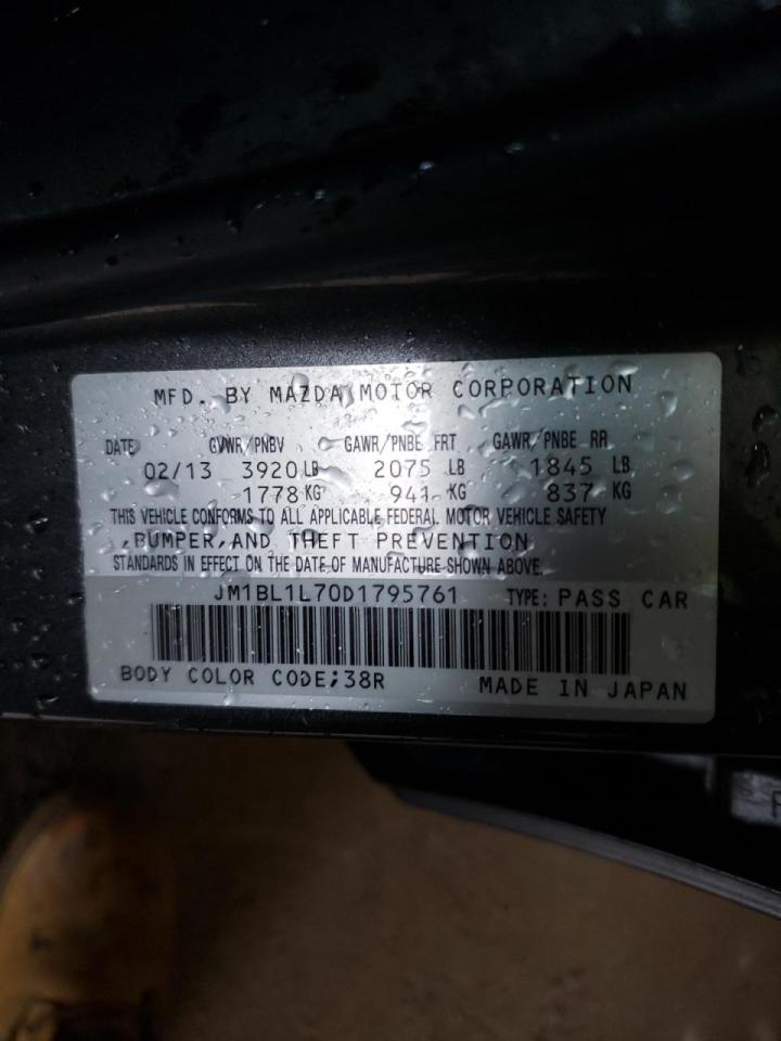 Photo 10 from auction – 2013 MAZDA 3 I with VIN JM1BL1L70D1795761