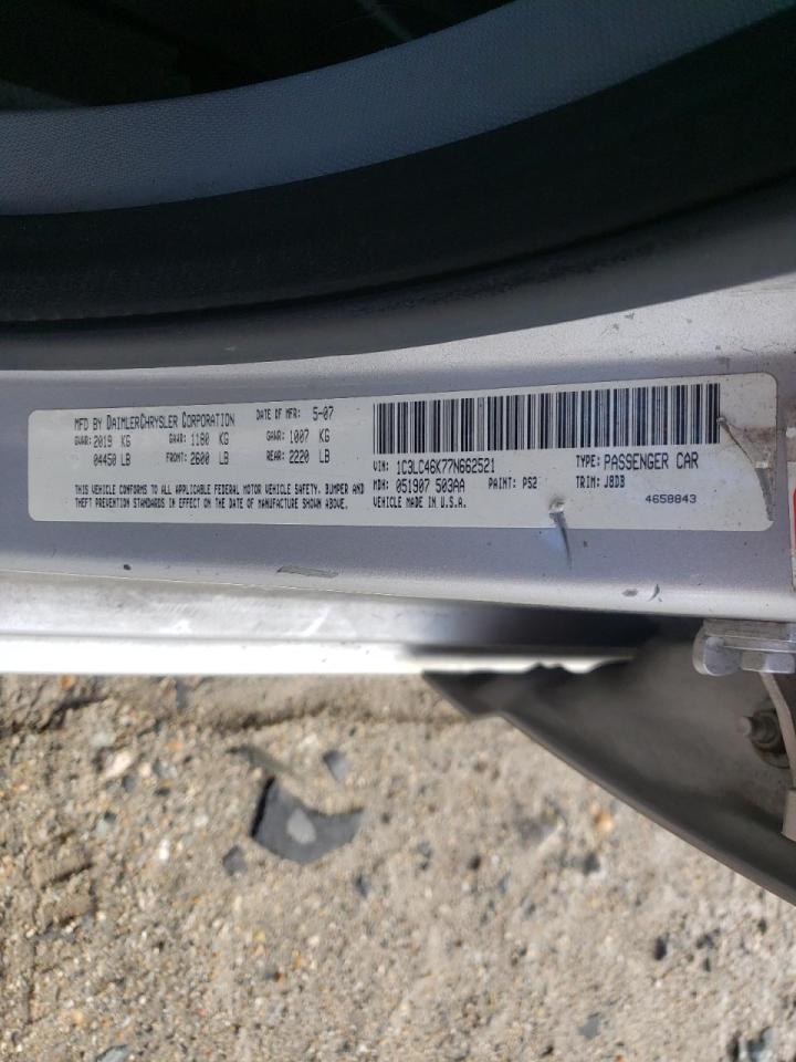 Photo 10 from auction – 2007 CHRYSLER SEBRING with VIN 1C3LC46K77N662521