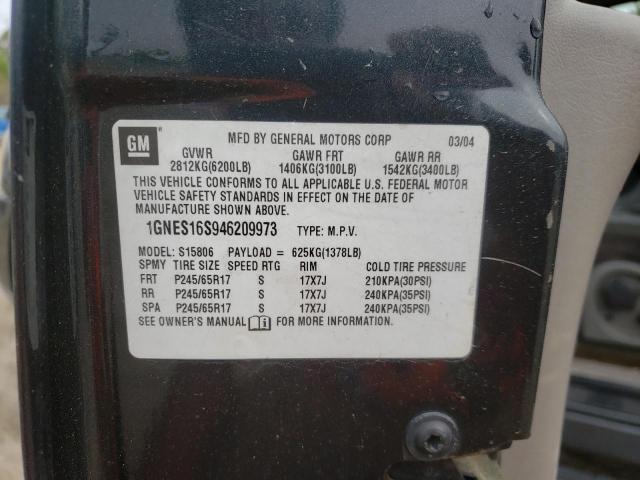 Photo 10 from auction – 2004 CHEVROLET TRAILBLAZE with VIN 1GNES16S946209973