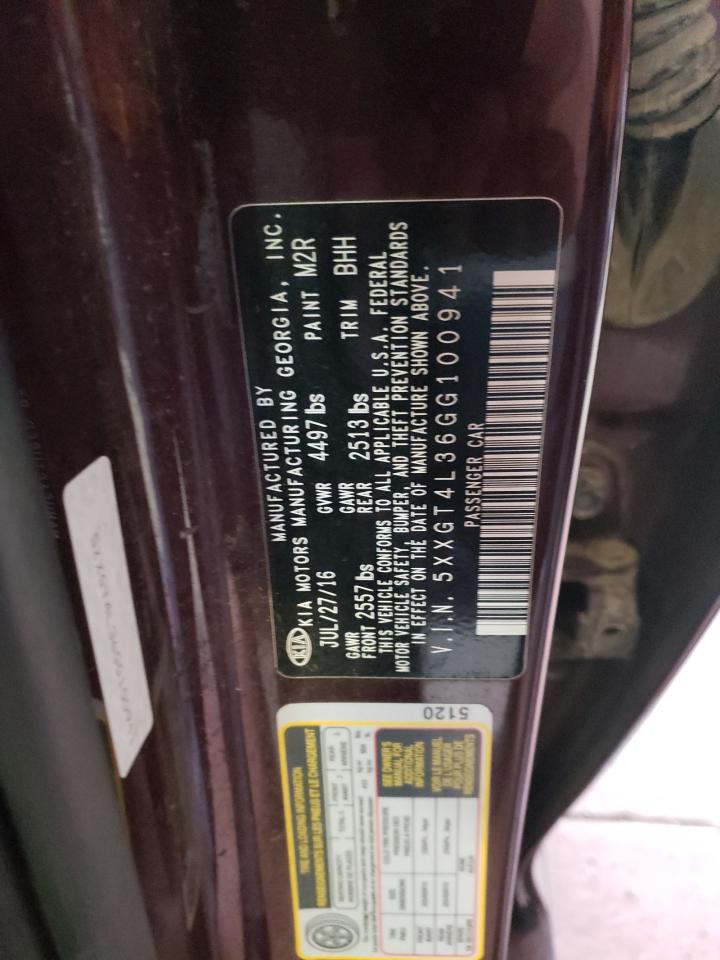 Photo 10 from auction – 2016 KIA OPTIMA LX with VIN 5XXGT4L36GG100941