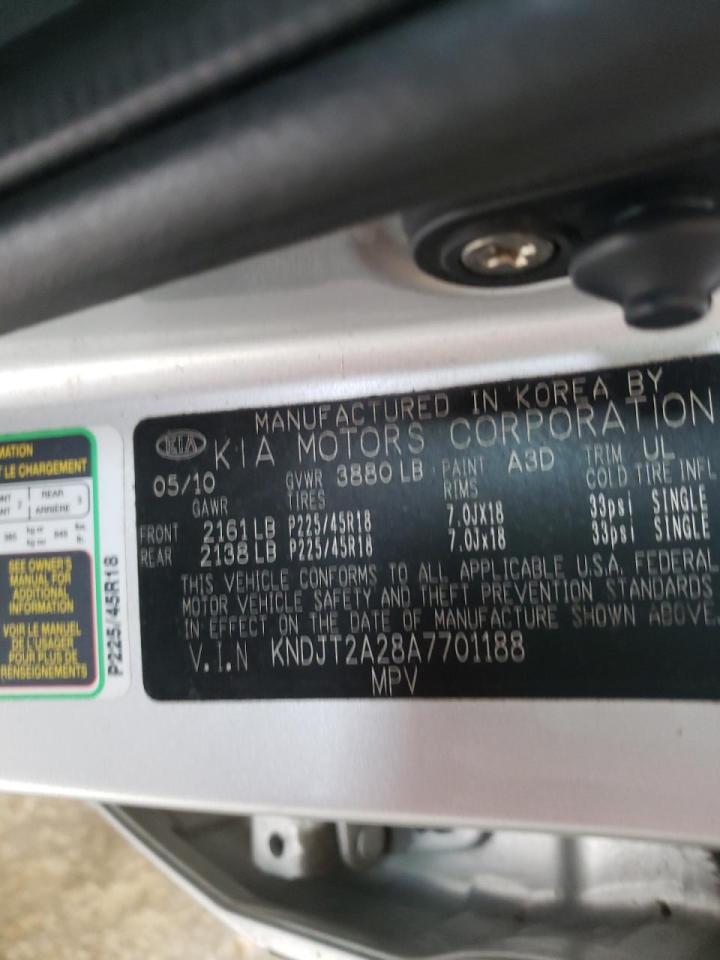 صورة رقم 10 من المزاد - 2010 KIA SOUL + مع VIN KNDJT2A28A7701188