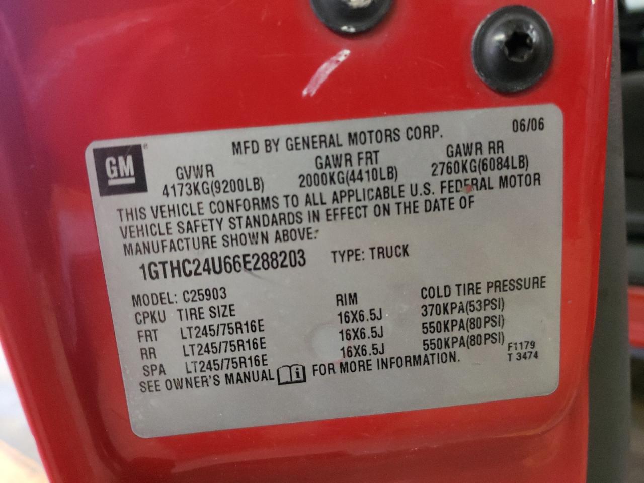 Photo 10 from auction – 2006 GMC SIERRA C25 with VIN 1GTHC24U66E288203