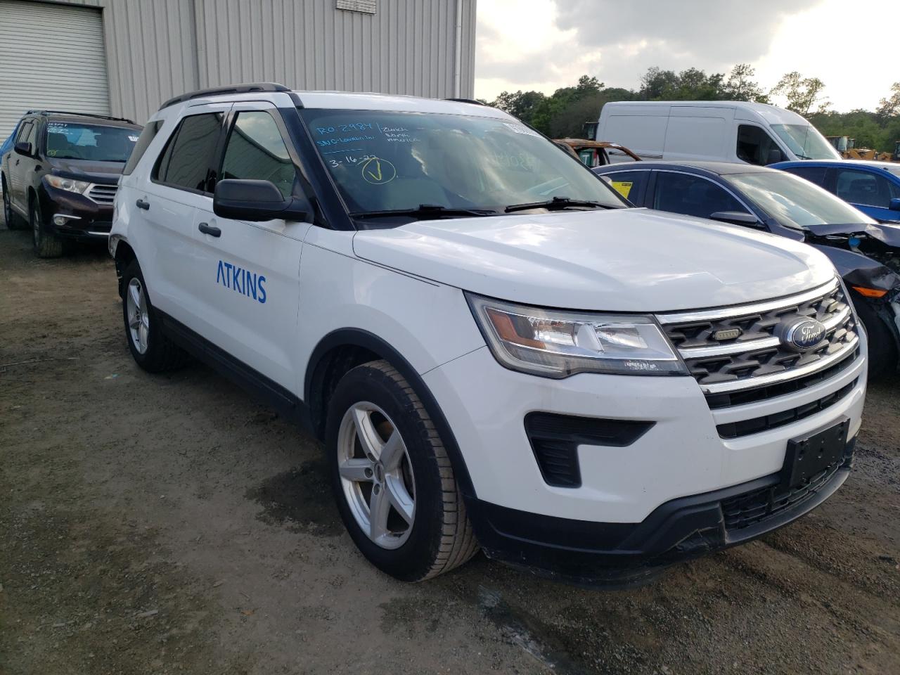 FORD EXPLORER 2018 with VIN 1FM5K7B87JGB75619 - Photo from auction