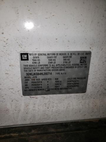 Photo 10 from auction – 2017 CHEVROLET TRAX LS with VIN 3GNCJKSB4HL266714