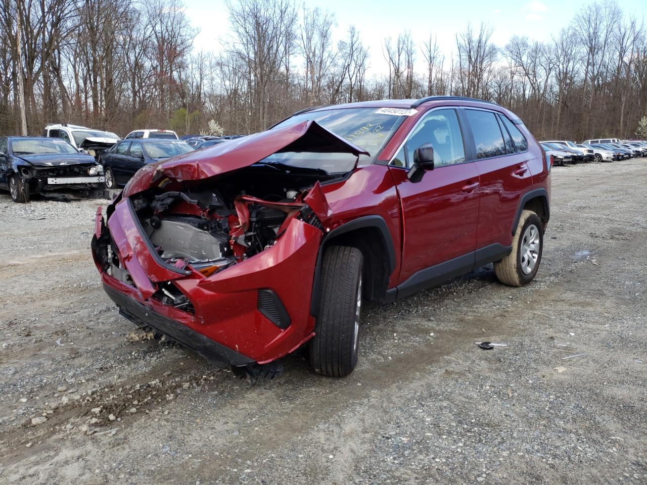 Photo 2 from auction – 2021 TOYOTA RAV4 LE with VIN 2T3F1RFV1MW243686