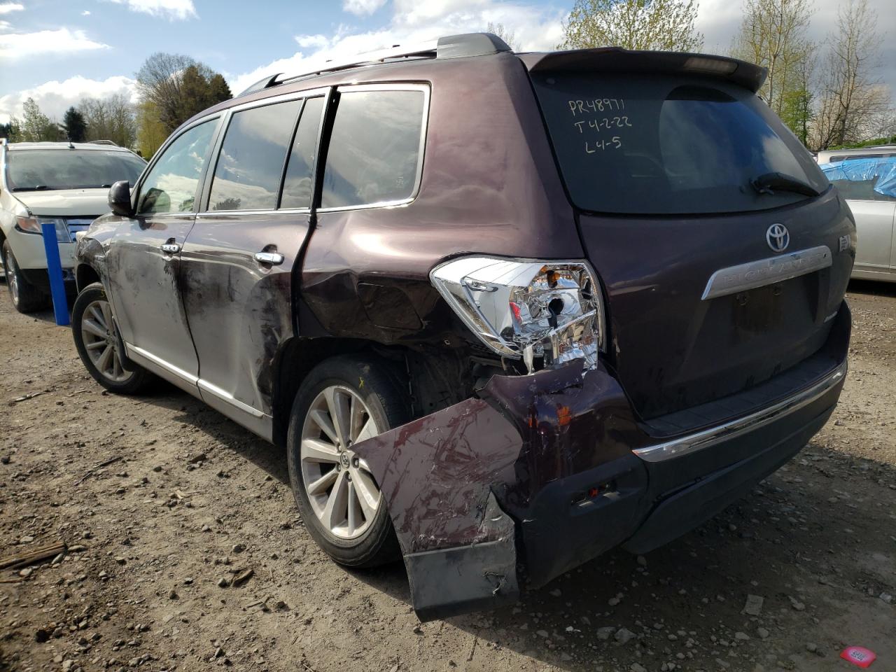 Photo 3 from auction – 2013 TOYOTA HIGHLANDER with VIN JTEDC3EHXD2017869