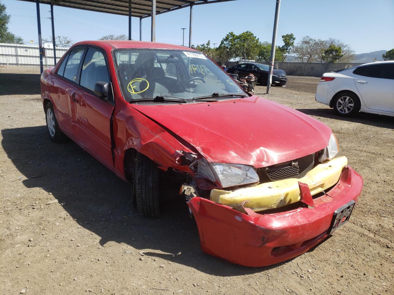 MAZDA PROTEGE DX 2000 with VIN JM1BJ2228Y0277104 - Photo from auction