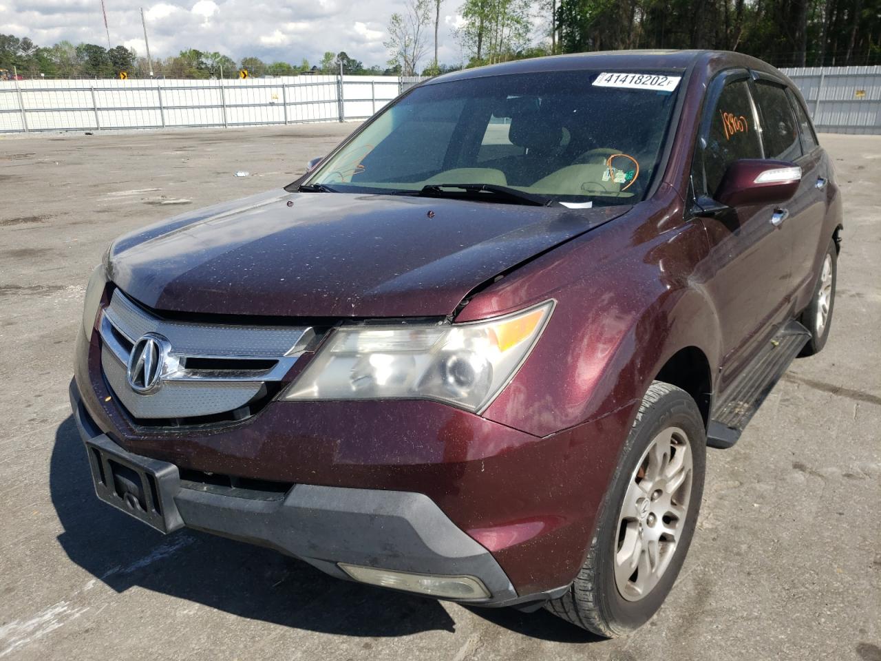 Photo 2 from auction – 2008 ACURA MDX TECHNO with VIN 2HNYD28488H513783