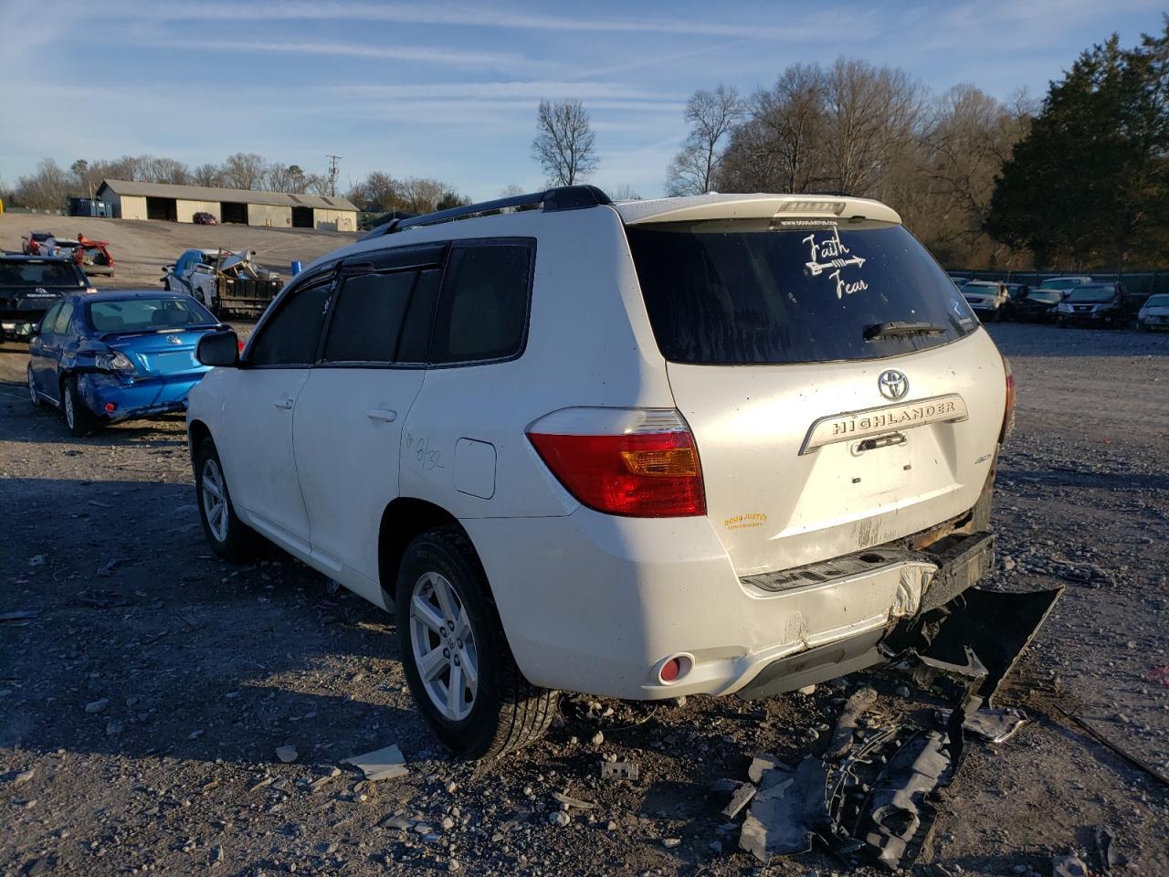Photo 3 from auction – 2010 TOYOTA HIGHLANDER with VIN 5TDBK3EH0AS002350