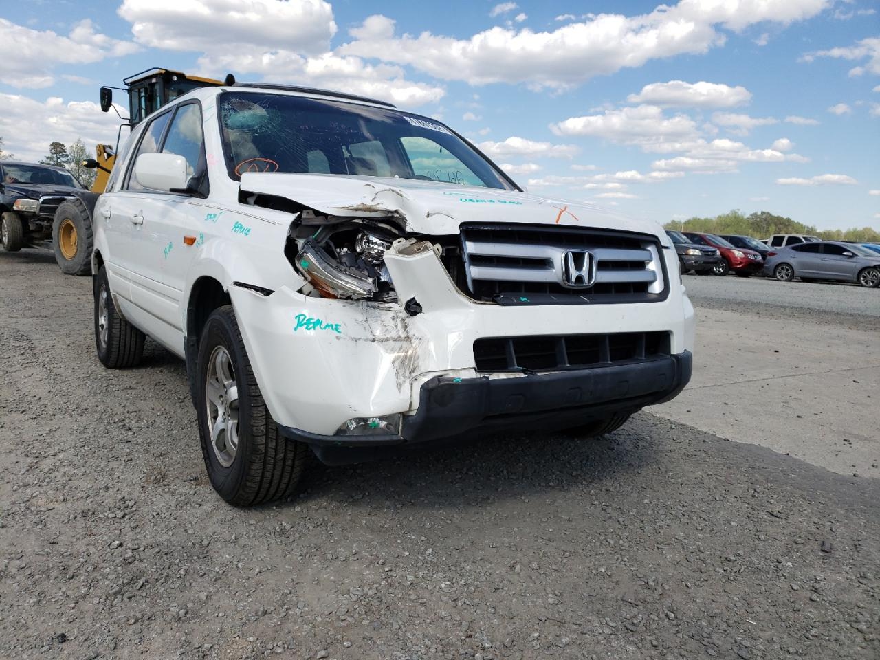 HONDA PILOT EXL 2007 with VIN 5FNYF28517B017916 - Photo from auction