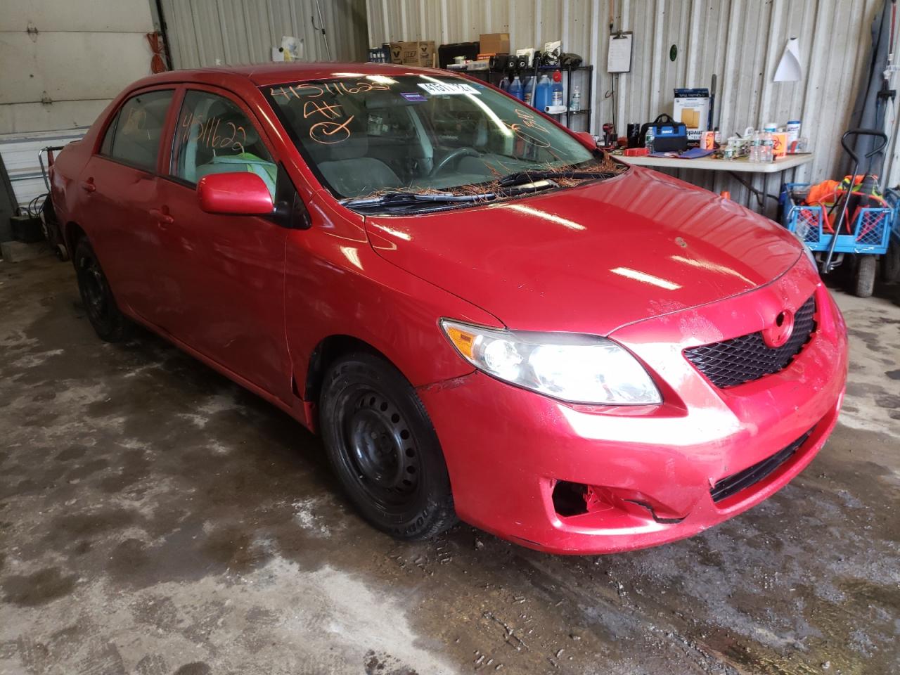 TOYOTA COROLLA BA 2009 with VIN 2T1BU40E19C001077 - Photo from auction