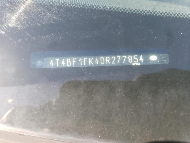 Photo 10 from auction – 2013 TOYOTA CAMRY L with VIN 4T4BF1FK4DR277854