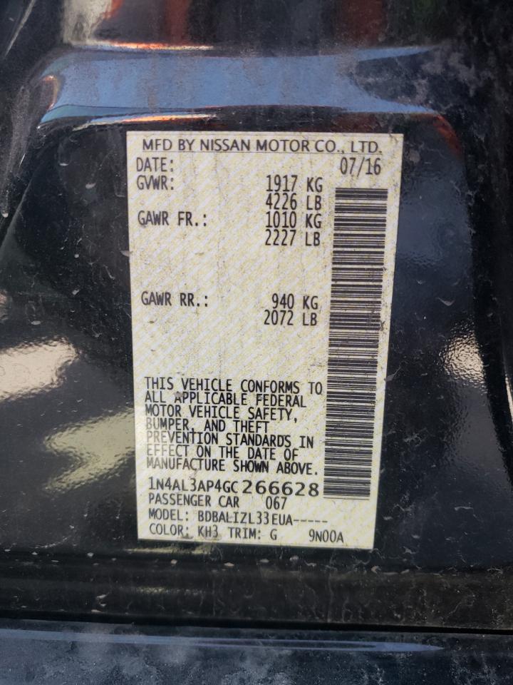 Photo 10 from auction – 2016 NISSAN ALTIMA 2.5 with VIN 1N4AL3AP4GC266628