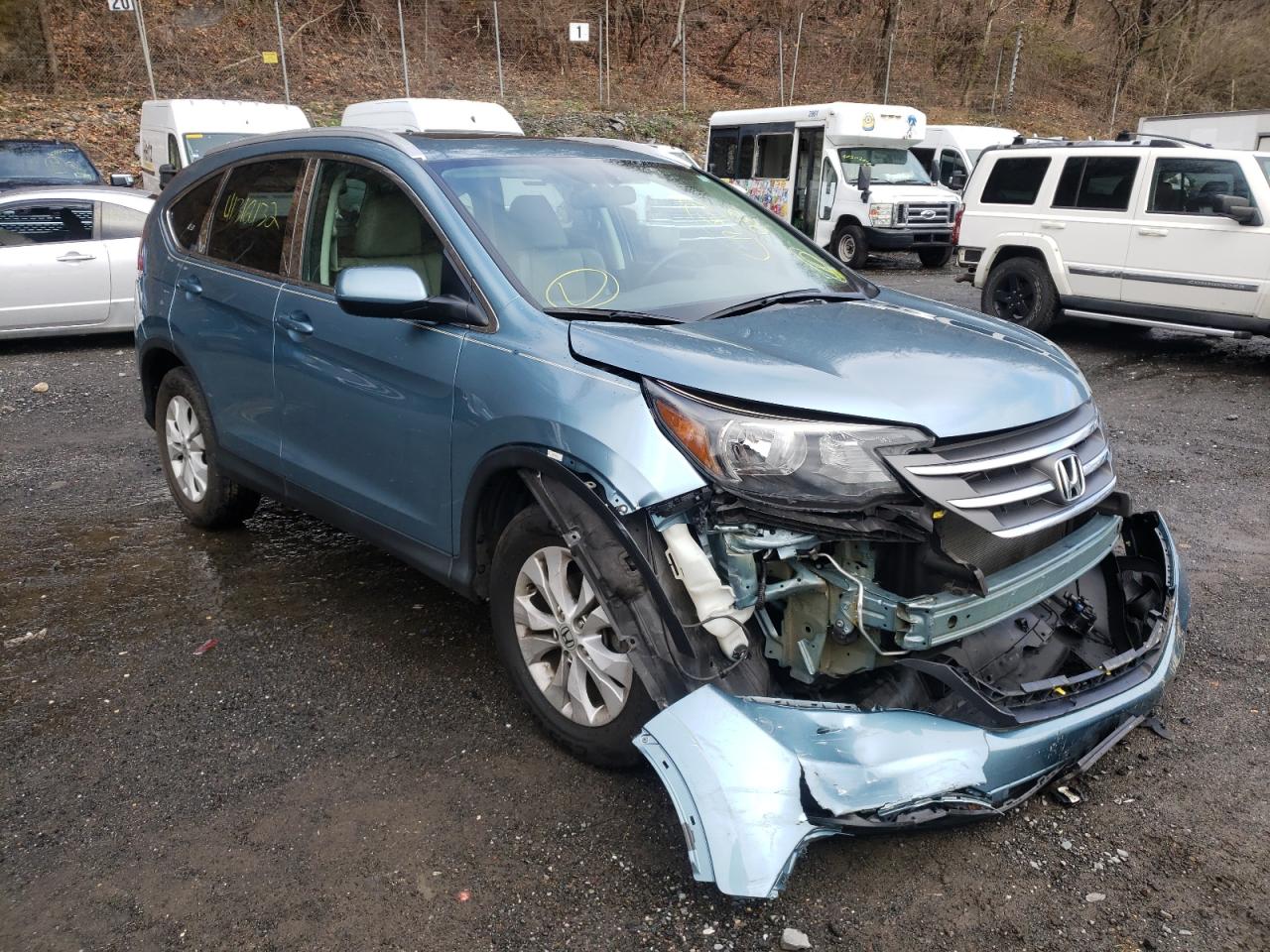 HONDA CR-V EXL 2014 with VIN 2HKRM4H74EH613706 - Photo from auction