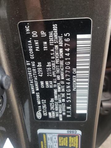 Photo 10 from auction – 2013 KIA OPTIMA EX with VIN 5XXGN4A77DG144765