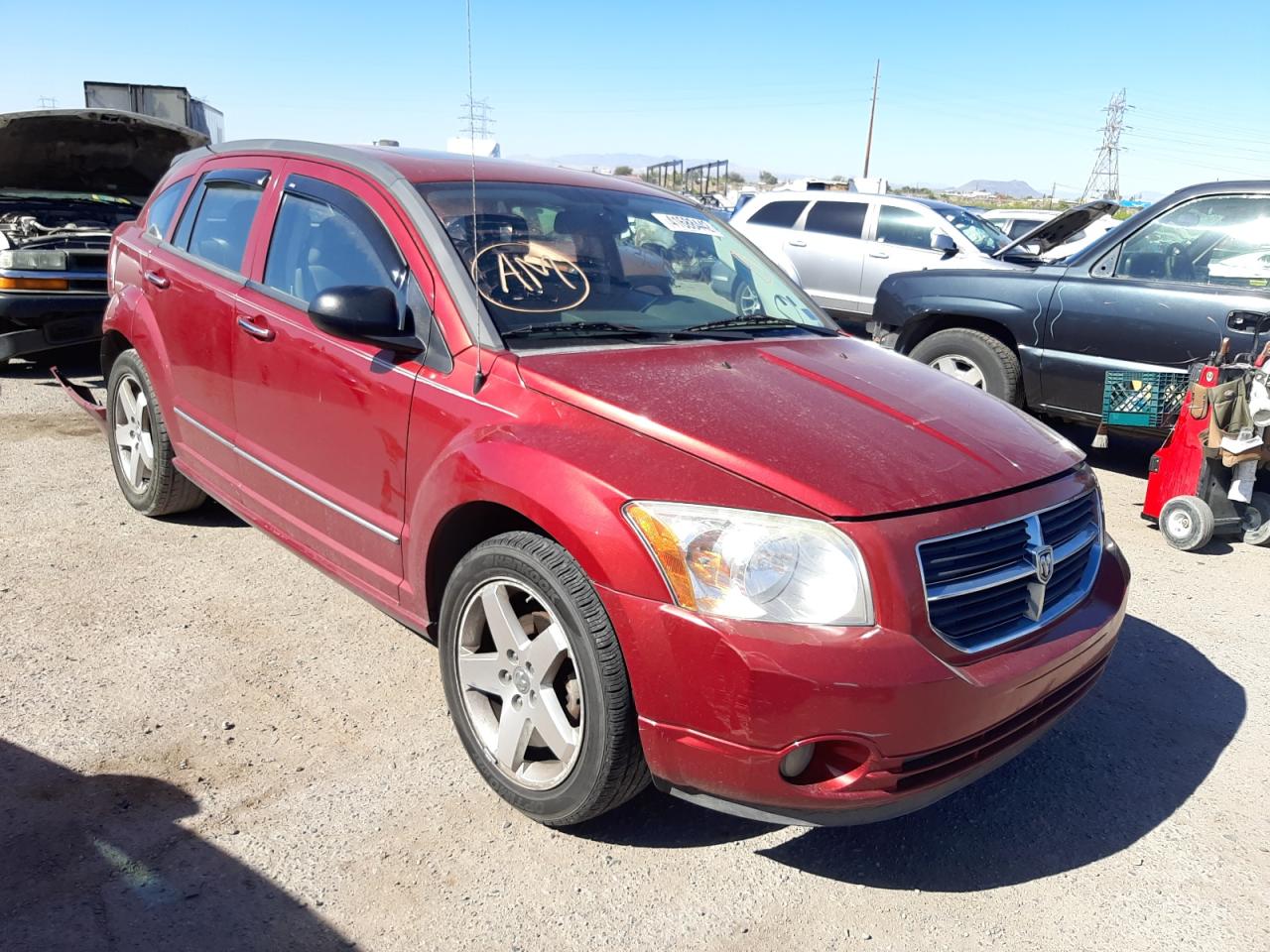 DODGE CALIBER R/ 2007 with VIN 1B3HE78K67D203773 - Photo from auction
