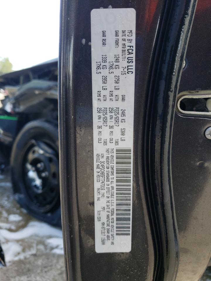 Photo 10 from auction – 2015 DODGE JOURNEY SE with VIN 3C4PDCAB5FT747318