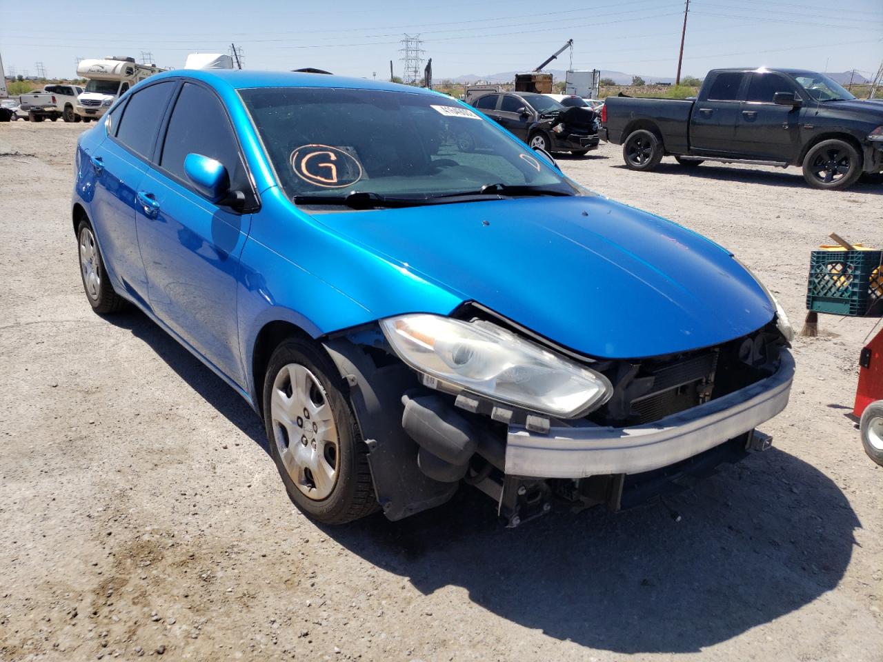 DODGE DART SE 2015 with VIN 1C3CDFAA8FD435284 - Photo from auction