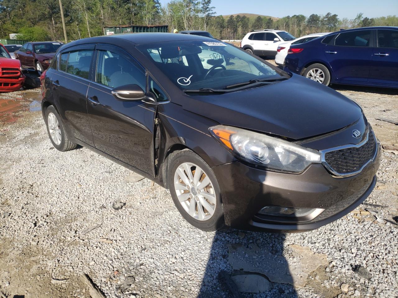 KIA FORTE EX 2014 with VIN KNAFX5A8XE5241465 - Photo from auction