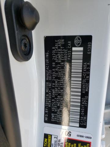 Photo 10 from auction – 2020 TOYOTA CAMRY LE with VIN 4T1C31AK5LU535909