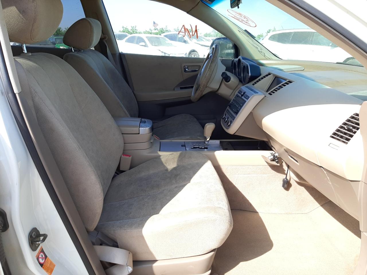 Photo 5 from auction – 2007 NISSAN MURANO SL with VIN JN8AZ08T07W509252