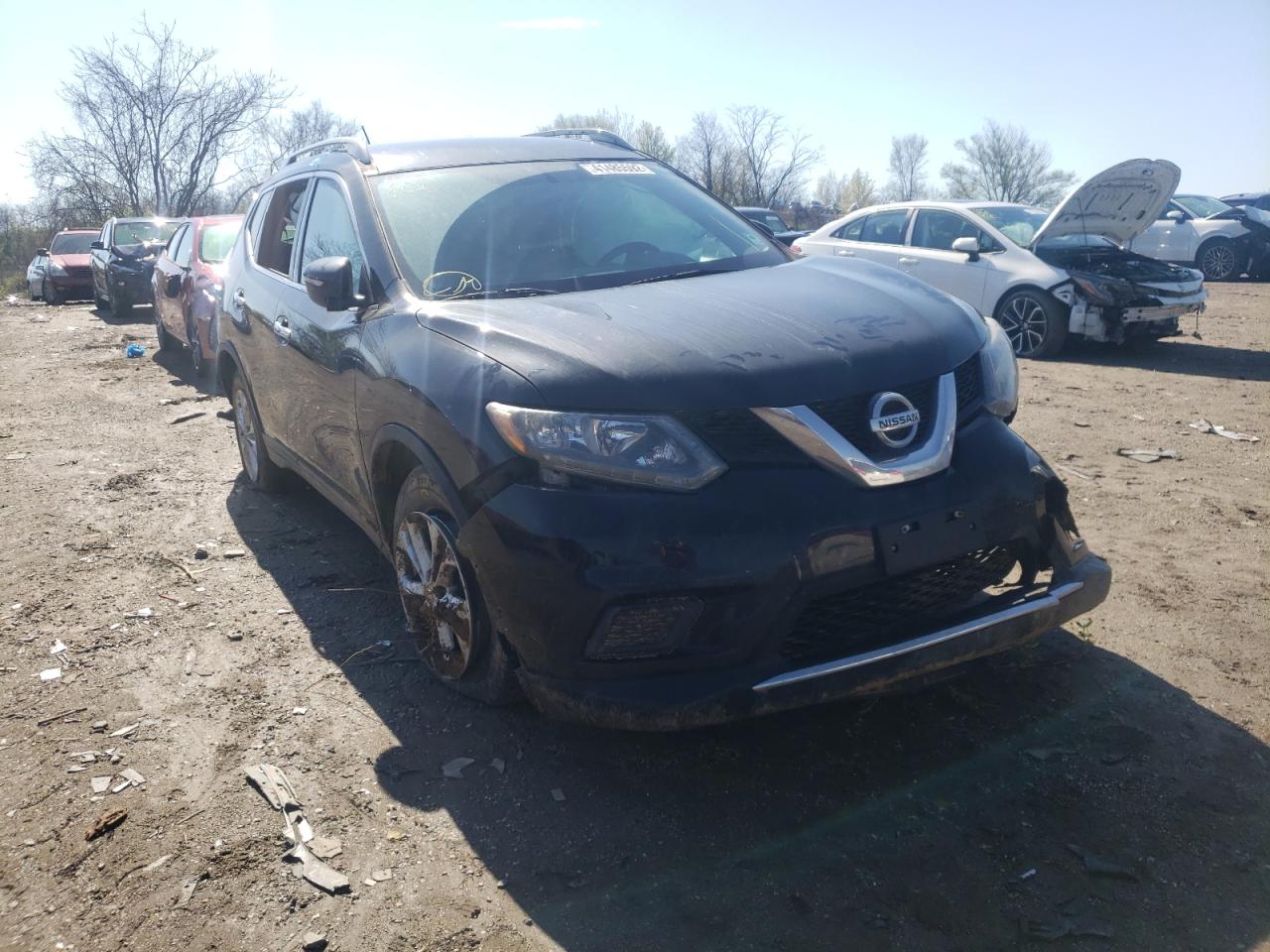 NISSAN ROGUE S 2014 with VIN 5N1AT2MV9EC850126 - Photo from auction