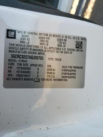 Photo 10 from auction – 2010 CHEVROLET silverado with VIN 3GCRCSE07AG289703