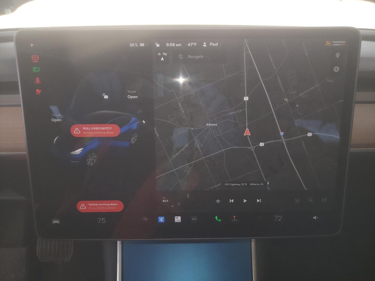 Photo 9 from auction – 2020 TESLA MODEL Y with VIN 5YJYGDEE2LF031833