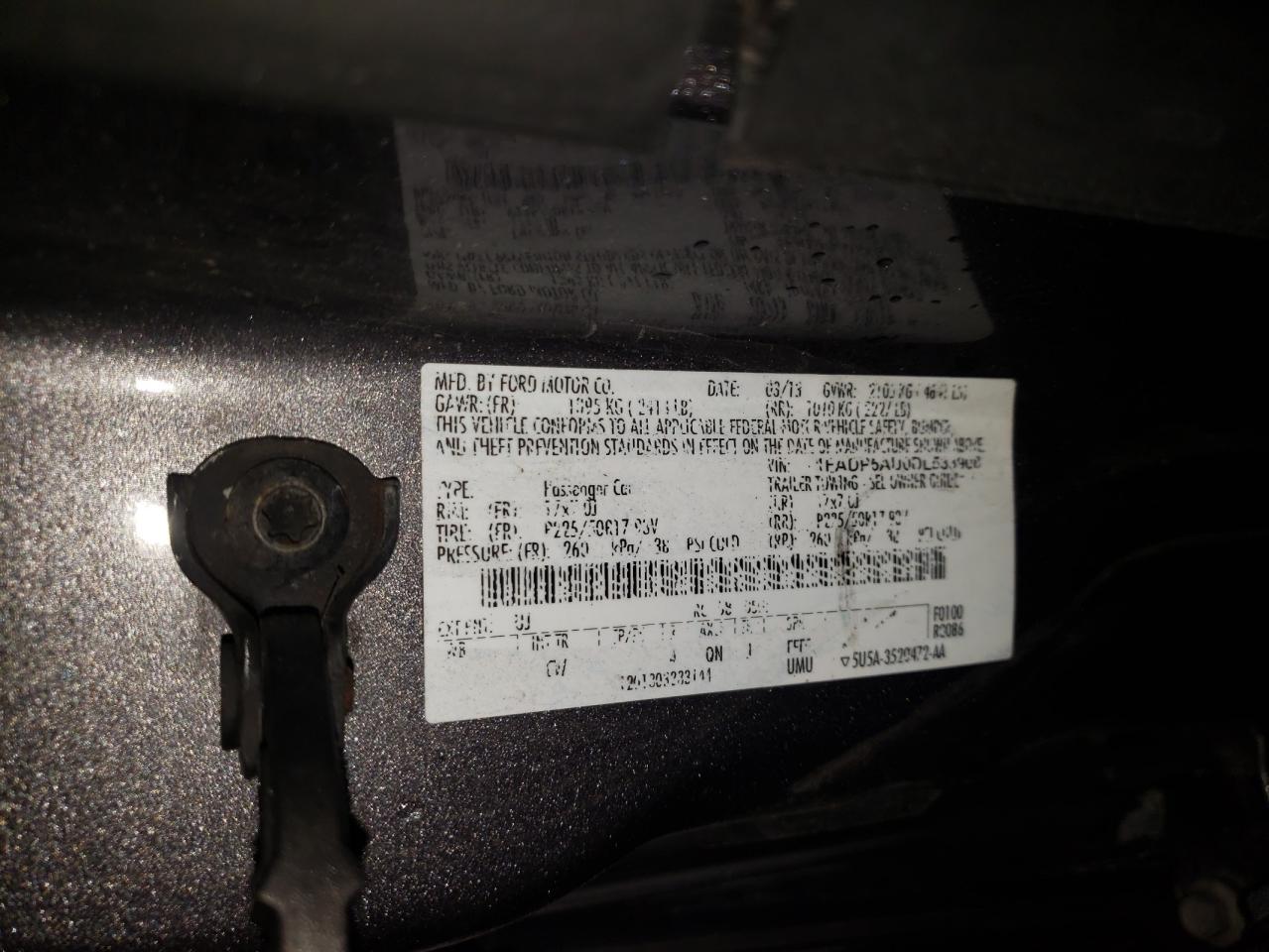 Photo 10 from auction – 2013 FORD C-MAX SE with VIN 1FADP5AU0DL533908