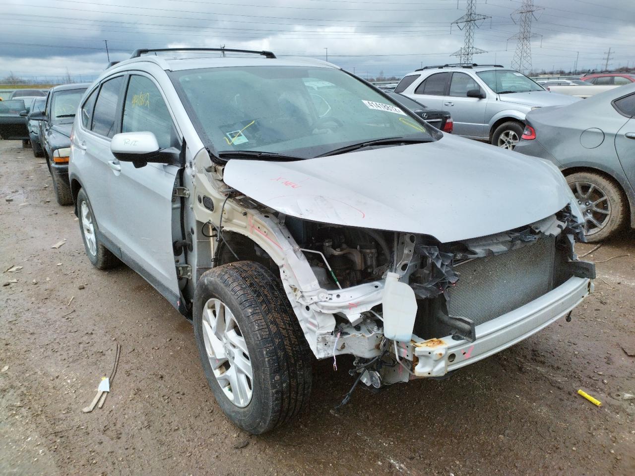 HONDA CR-V EX 2015 with VIN 5J6RM4H52FL083502 - Photo from auction
