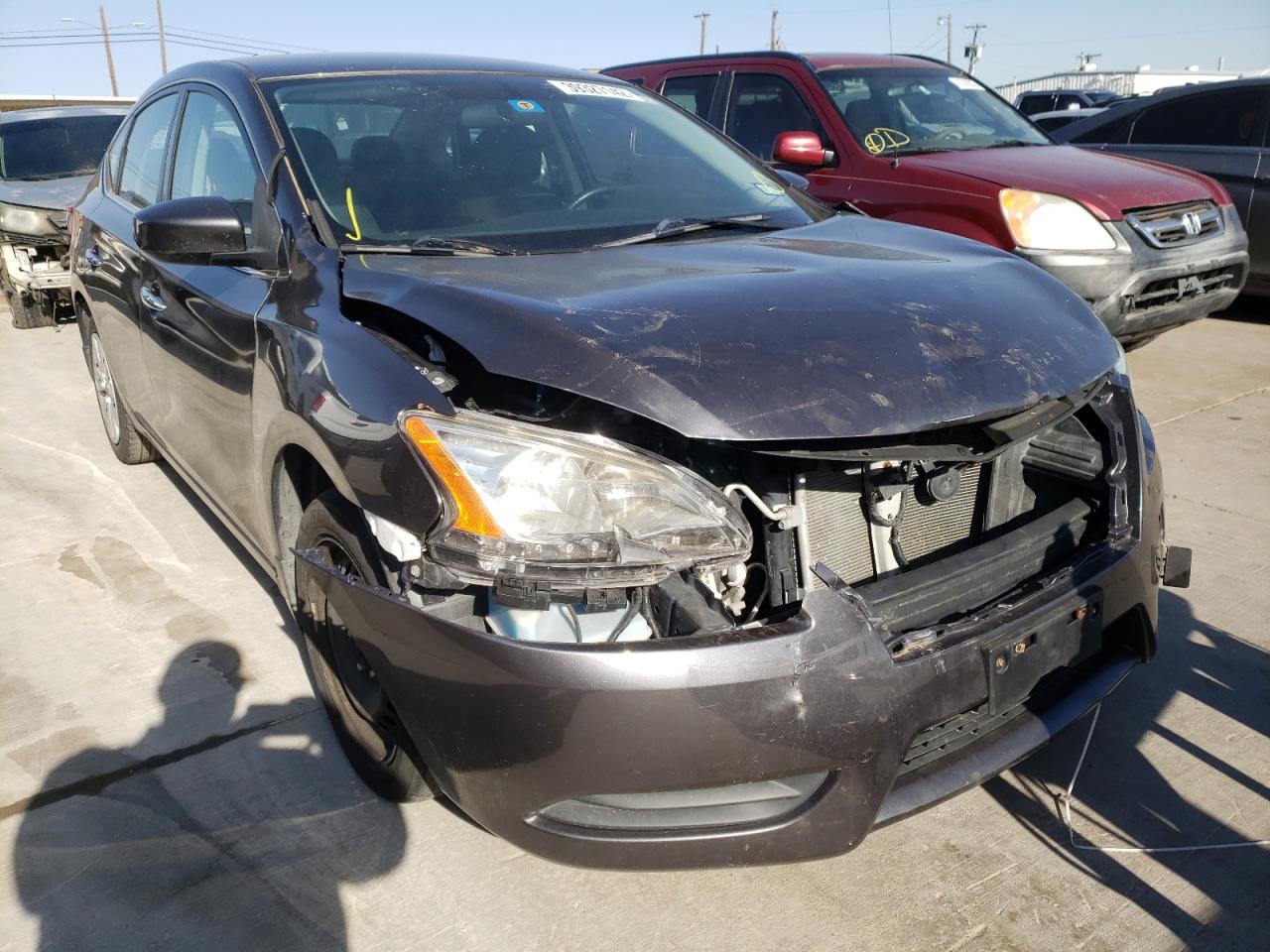 NISSAN SENTRA S 2015 with VIN 3N1AB7AP8FL686340 - Photo from auction