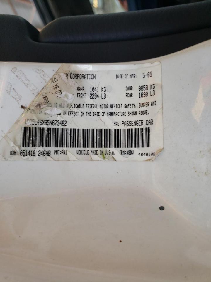 Photo 10 from auction – 2005 DODGE STRATUS SX with VIN 1B3EL46X35N673482