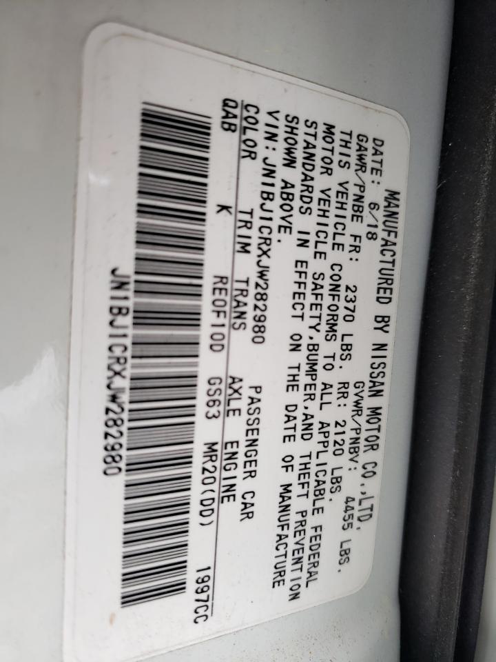 Photo 10 from auction – 2018 NISSAN ROGUE S/SL with VIN JN1BJ1CRXJW282980