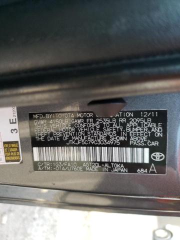 Photo 10 from auction – 2012 TOYOTA SCION TC with VIN JTKJF5C79C3034975
