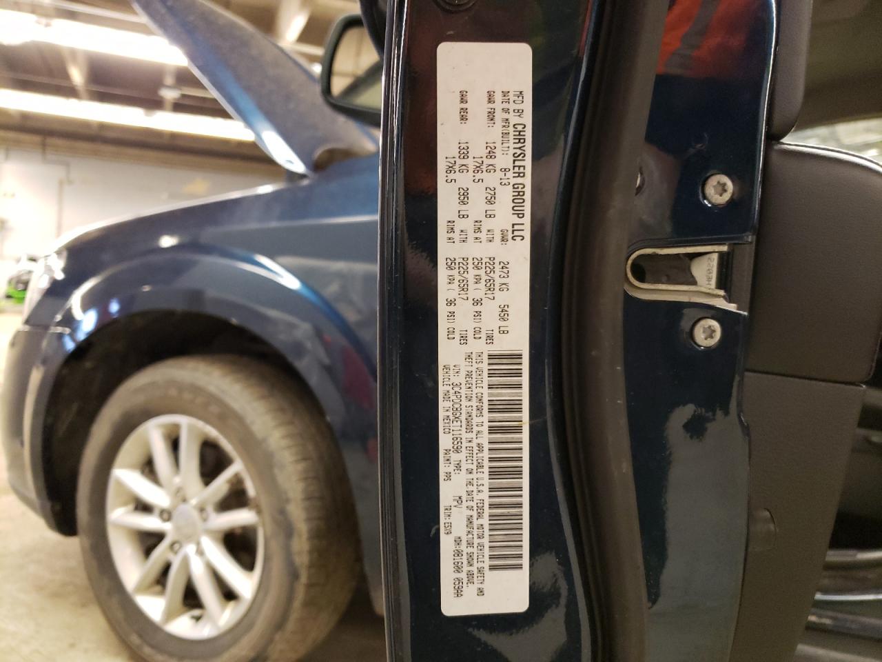 Photo 10 from auction – 2014 DODGE JOURNEY SX with VIN 3C4PDCBGXET116590