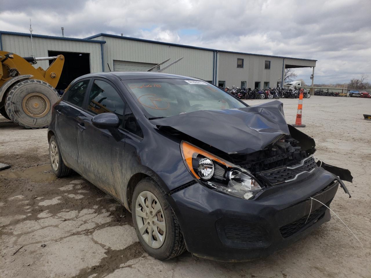 KIA RIO EX 2012 with VIN KNADN5A30C6066670 - Photo from auction