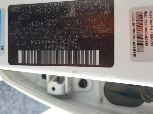 Photo 10 from auction – 2013 KIA OPTIMA HYB with VIN KNAGM4AD0D5053945