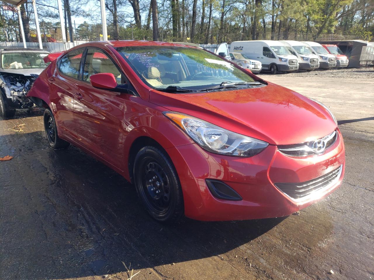 HYUNDAI ELANTRA GL 2012 with VIN KMHDH4AEXCU281941 - Photo from auction