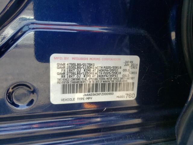 Photo 10 from auction – 2015 MITSUBISHI OUTLANDER with VIN JA4AD3A3XFZ000993