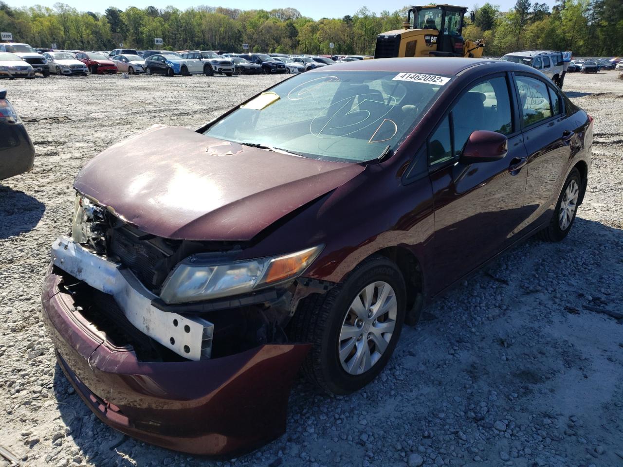 Photo 2 from auction – 2012 HONDA CIVIC with VIN 19XFB2F53CE066296