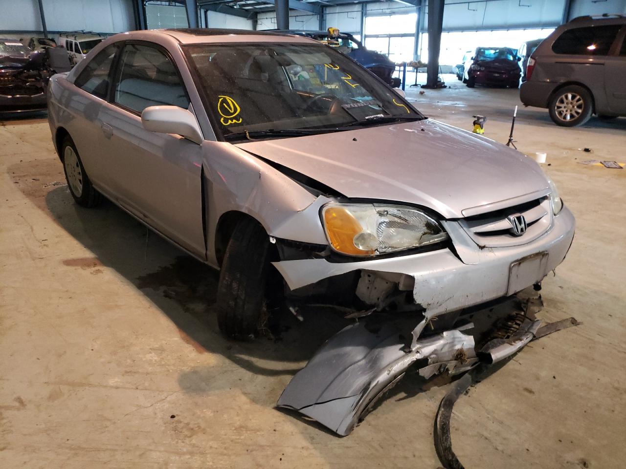 Photo 1 from auction – 2002 HONDA CIVIC EX with VIN 1HGEM22952L036545