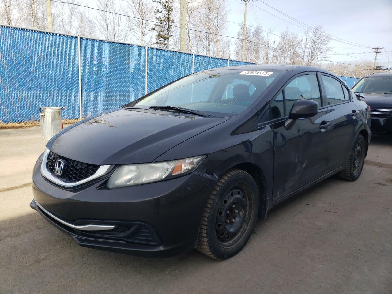 Photo 2 from auction – 2013 HONDA CIVIC LX with VIN 2HGFB2E5XDH018982