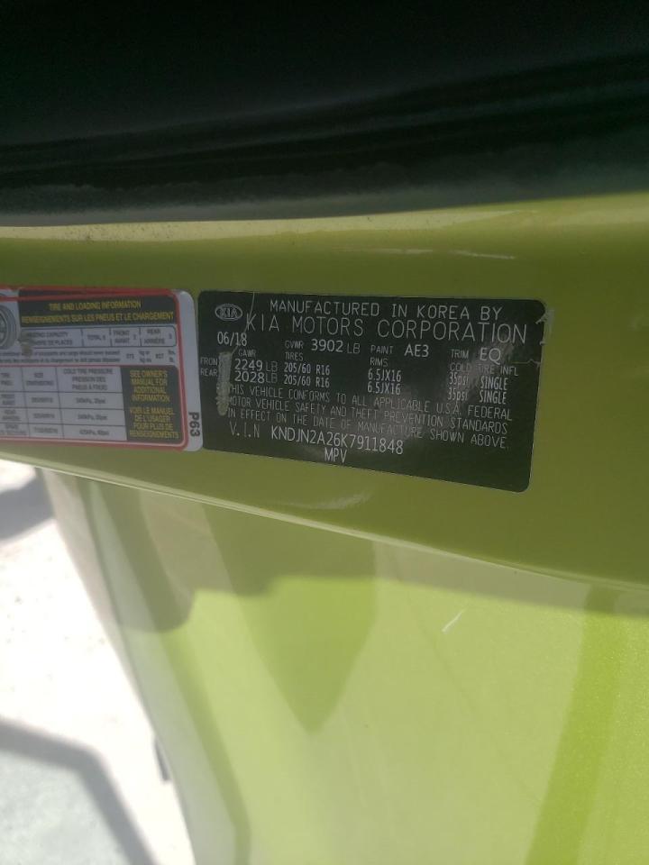 Photo 10 from auction – 2019 KIA SOUL with VIN KNDJN2A26K7911848