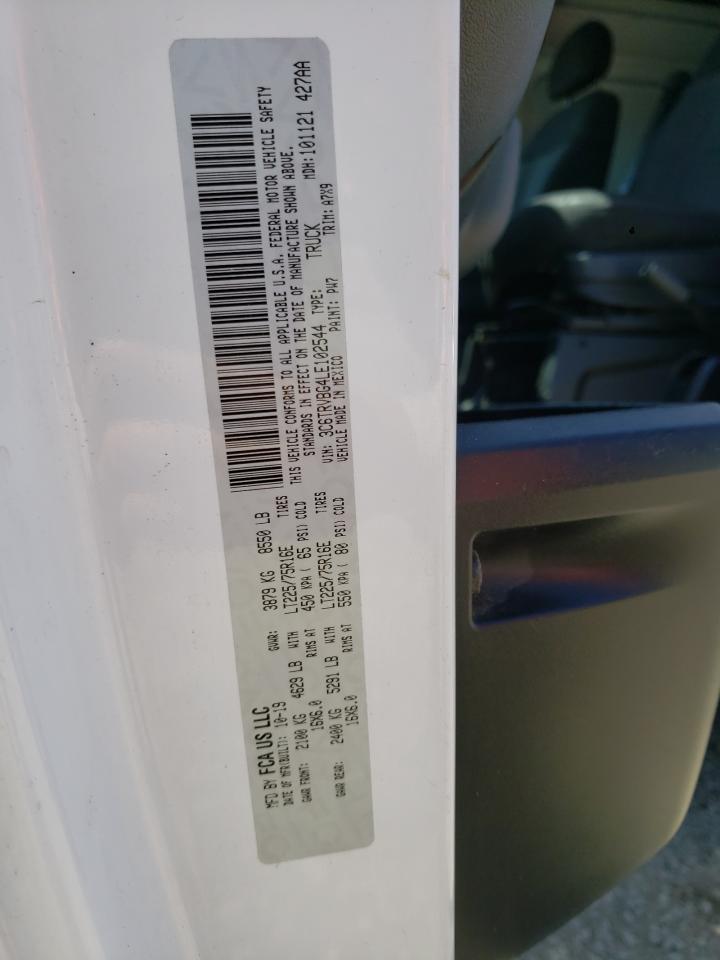 Photo 10 from auction – 2020 RAM PROMASTER with VIN 3C6TRVBG4LE102544