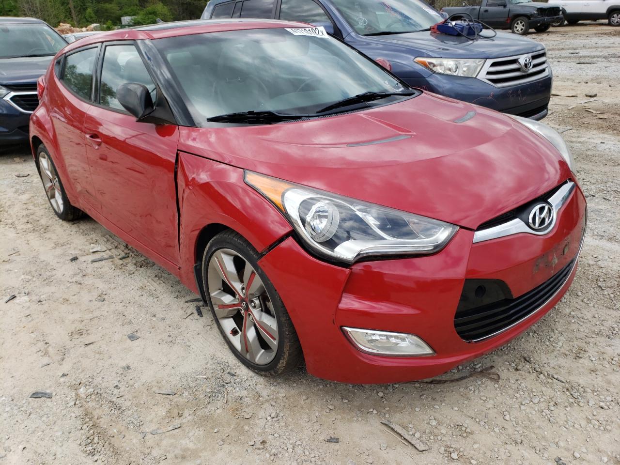 HYUNDAI VELOSTER 2013 with VIN KMHTC6AD5DU111100 - Photo from auction